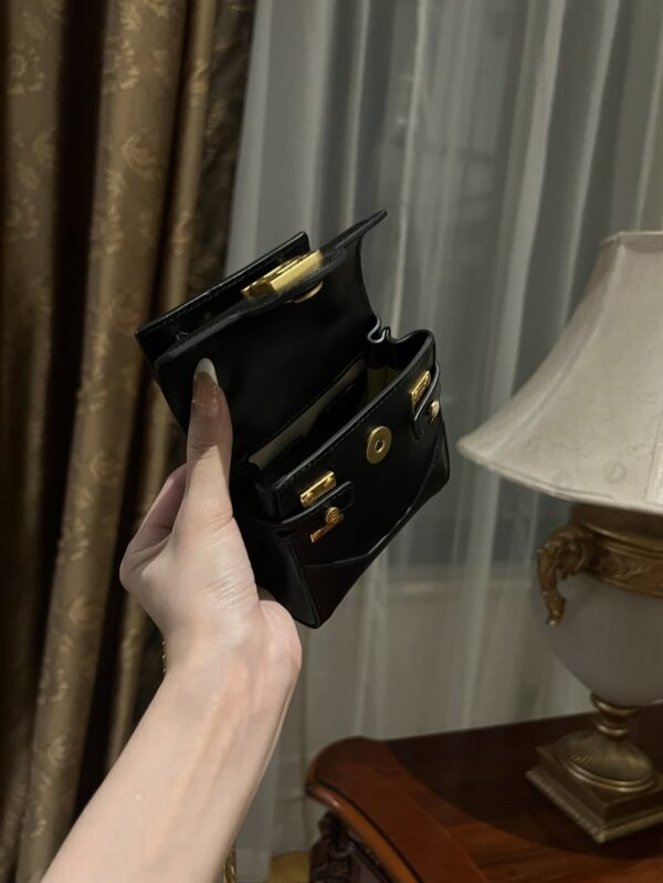 Balmain original single cowhide genuine leather mini  Women's Bag-10cm  with original box free shipping