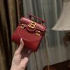 Balmain original single cowhide genuine leather mini  Women's Bag-10cm  with original box free shipping