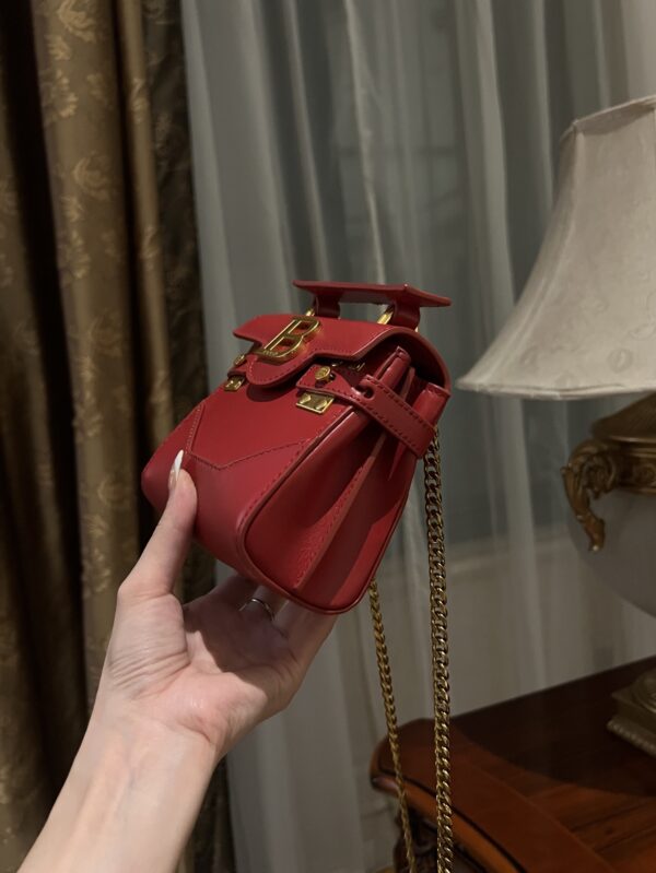 Balmain original single cowhide genuine leather mini  Women's Bag-10cm  with original box free shipping