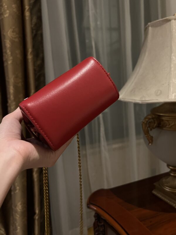 Balmain original single cowhide genuine leather mini  Women's Bag-10cm  with original box free shipping
