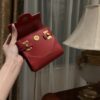 Balmain original single cowhide genuine leather mini  Women's Bag-10cm  with original box free shipping