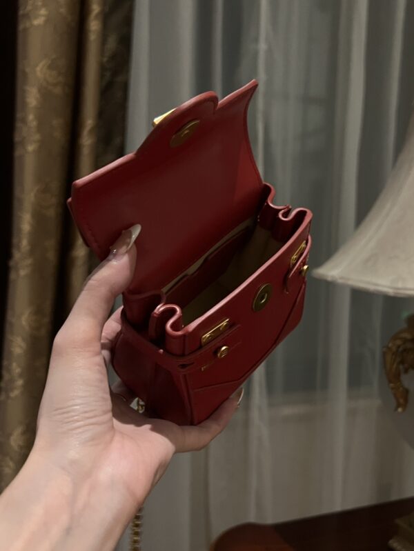 Balmain original single cowhide genuine leather mini  Women's Bag-10cm  with original box free shipping