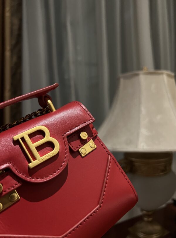 Balmain original single cowhide genuine leather mini  Women's Bag-10cm  with original box free shipping