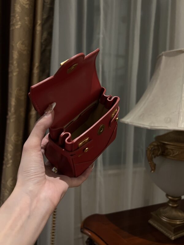Balmain original single cowhide genuine leather mini  Women's Bag-10cm  with original box free shipping
