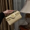 Balmain original single cowhide genuine leather crocodile pattern  Women's Bag-19cm with original box free shipping