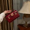 Balmain original single cowhide genuine leather crocodile pattern  Women's Bag-19cm with original box free shipping