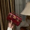 Balmain original single cowhide genuine leather crocodile pattern  Women's Bag-19cm with original box free shipping