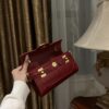 Balmain original single cowhide genuine leather crocodile pattern  Women's Bag-19cm with original box free shipping