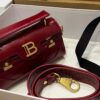 Balmain original single cowhide genuine leather crocodile pattern  Women's Bag-19cm with original box free shipping
