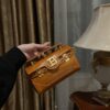 Balmain original single cowhide genuine leather crocodile pattern  Women's Bag-19cm with original box free shipping