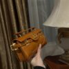 Balmain original single cowhide genuine leather crocodile pattern  Women's Bag-19cm with original box free shipping