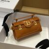 Balmain original single cowhide genuine leather crocodile pattern  Women's Bag-19cm with original box free shipping