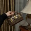 Balmain original single cowhide genuine leather crocodile pattern  Women's Bag-19cm with original box free shipping