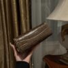 Balmain original single cowhide genuine leather crocodile pattern  Women's Bag-19cm with original box free shipping