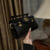 Balmain original single cowhide genuine leather crocodile pattern  Women's Bag-19cm with original box free shipping