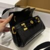 Balmain original single cowhide genuine leather crocodile pattern  Women's Bag-19cm with original box free shipping