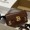 Balmain original single cowhide genuine leather crocodile pattern  Women's Bag-23cm with original box free shipping