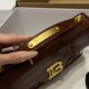 Balmain original single cowhide genuine leather crocodile pattern  Women's Bag-23cm with original box free shipping