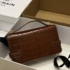 Balmain original single cowhide genuine leather crocodile pattern  Women's Bag-23cm with original box free shipping