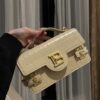 Balmain original single cowhide genuine leather crocodile pattern  Women's Bag-23cm with original box free shipping
