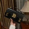 Balmain original single cowhide genuine leather crocodile pattern  Women's Bag-23cm with original box free shipping