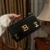 Balmain original single cowhide genuine leather crocodile pattern  Women's Bag-23cm with original box free shipping