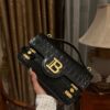 Balmain original single cowhide genuine leather crocodile pattern  Women's Bag-23cm with original box free shipping