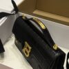 Balmain original single cowhide genuine leather crocodile pattern  Women's Bag-23cm with original box free shipping