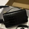Balmain original single cowhide genuine leather crocodile pattern  Women's Bag-23cm with original box free shipping
