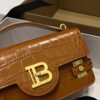 Balmain original single cowhide genuine leather crocodile pattern  Women's Bag-23cm with original box free shipping