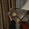 Balmain original single cowhide genuine leather crocodile pattern  Women's Bag-23cm with original box free shipping
