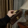 Balmain original single cowhide genuine leather crocodile pattern  Women's Bag-23cm with original box free shipping