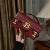 Balmain original single cowhide genuine leather crocodile pattern  Women's Bag-23cm with original box free shipping