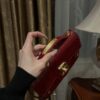 Balmain original single cowhide genuine leather crocodile pattern  Women's Bag-23cm with original box free shipping