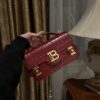 Balmain original single cowhide genuine leather crocodile pattern  Women's Bag-23cm with original box free shipping