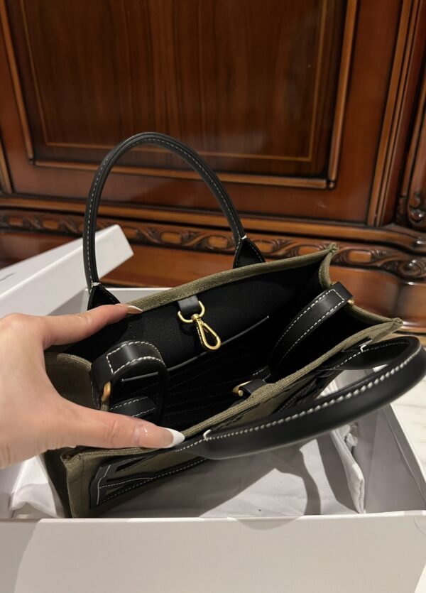 Balmain original Canvas print with leather patchwork pattern  Women's Bag-26cm with original box free shipping