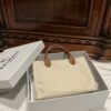 Balmain original Canvas print with leather patchwork pattern  Women's Bag-26cm with original box free shipping