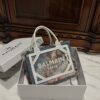 Balmain original Canvas print with leather patchwork pattern  Women's Bag-26cm with original box free shipping