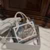 Balmain original Canvas print with leather patchwork pattern  Women's Bag-26cm with original box free shipping