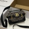 Balmain original Canvas print with leather patchwork pattern  Women's Bag-19cm with original box free shipping