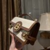 Balmain original Canvas print with leather patchwork pattern  Women's Bag-23cm with original box free shipping