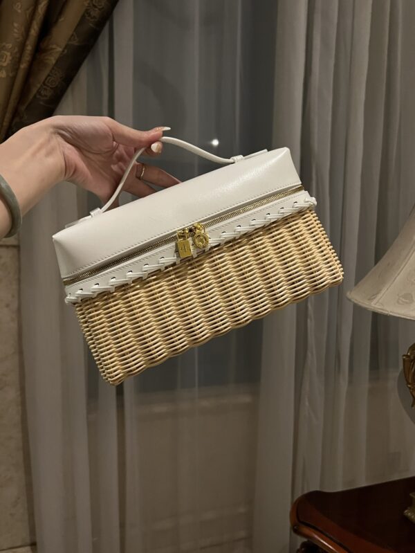 New! Loro Piana  Small-Size Rattan Bag, Global Limited Edition -L27cm with original box free shipping