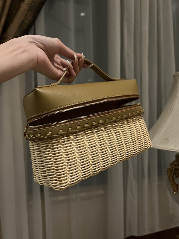 New! Loro Piana  Small-Size Rattan Bag, Global Limited Edition -L27cm with original box free shipping
