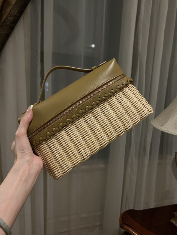 New! Loro Piana  Small-Size Rattan Bag, Global Limited Edition -L27cm with original box free shipping