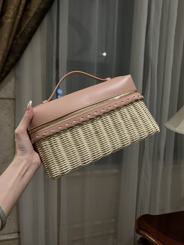 New! Loro Piana  Small-Size Rattan Bag, Global Limited Edition -L27cm with original box free shipping