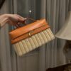 New! Loro Piana  Small-Size Rattan Bag, Global Limited Edition -L27cm with original box free shipping