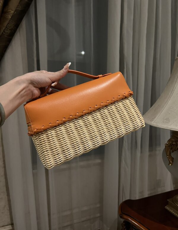 New! Loro Piana  Small-Size Rattan Bag, Global Limited Edition -L27cm with original box free shipping