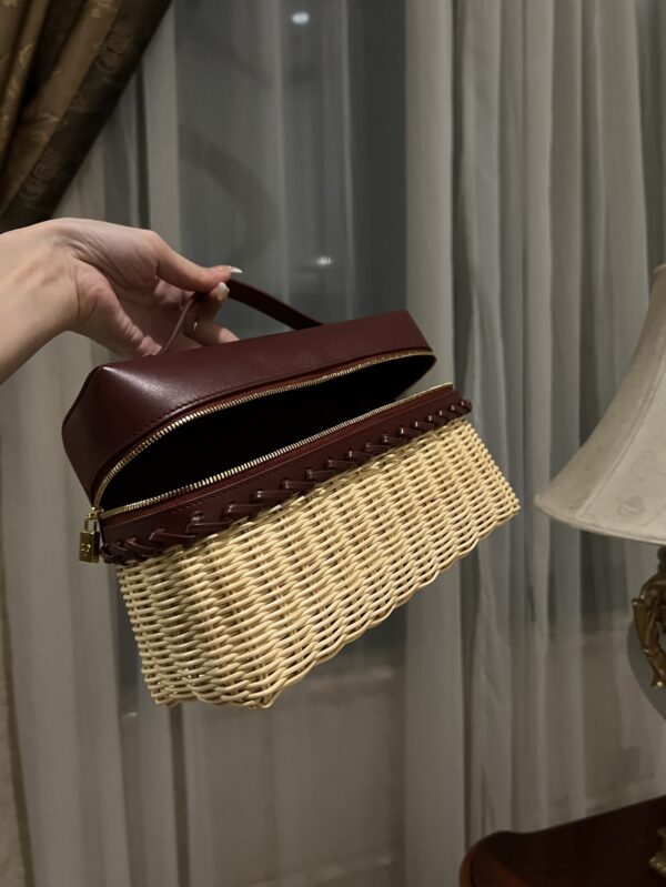 New! Loro Piana  Small-Size Rattan Bag, Global Limited Edition -L27cm with original box free shipping