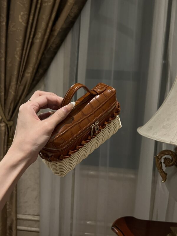 New! Loro Piana  Small-Size Rattan Bag, Global Limited Edition -L19cm with original box free shipping