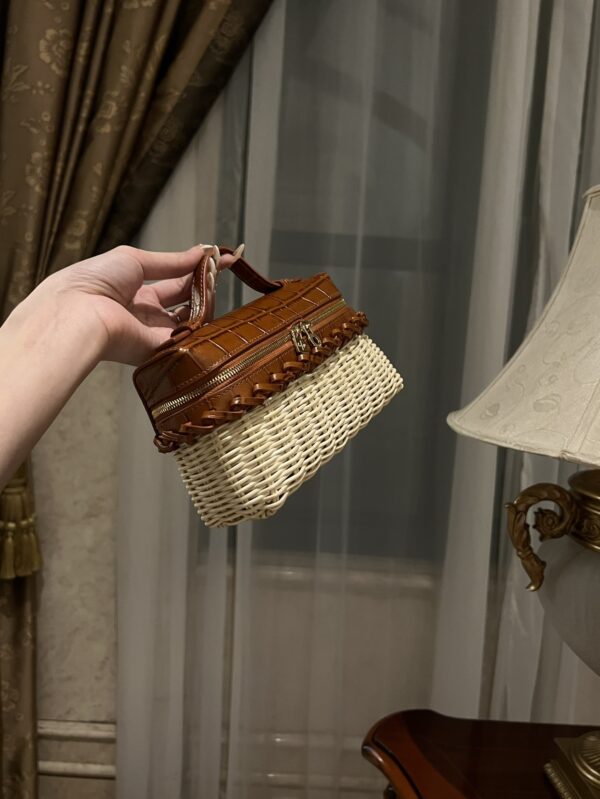 New! Loro Piana  Small-Size Rattan Bag, Global Limited Edition -L19cm with original box free shipping